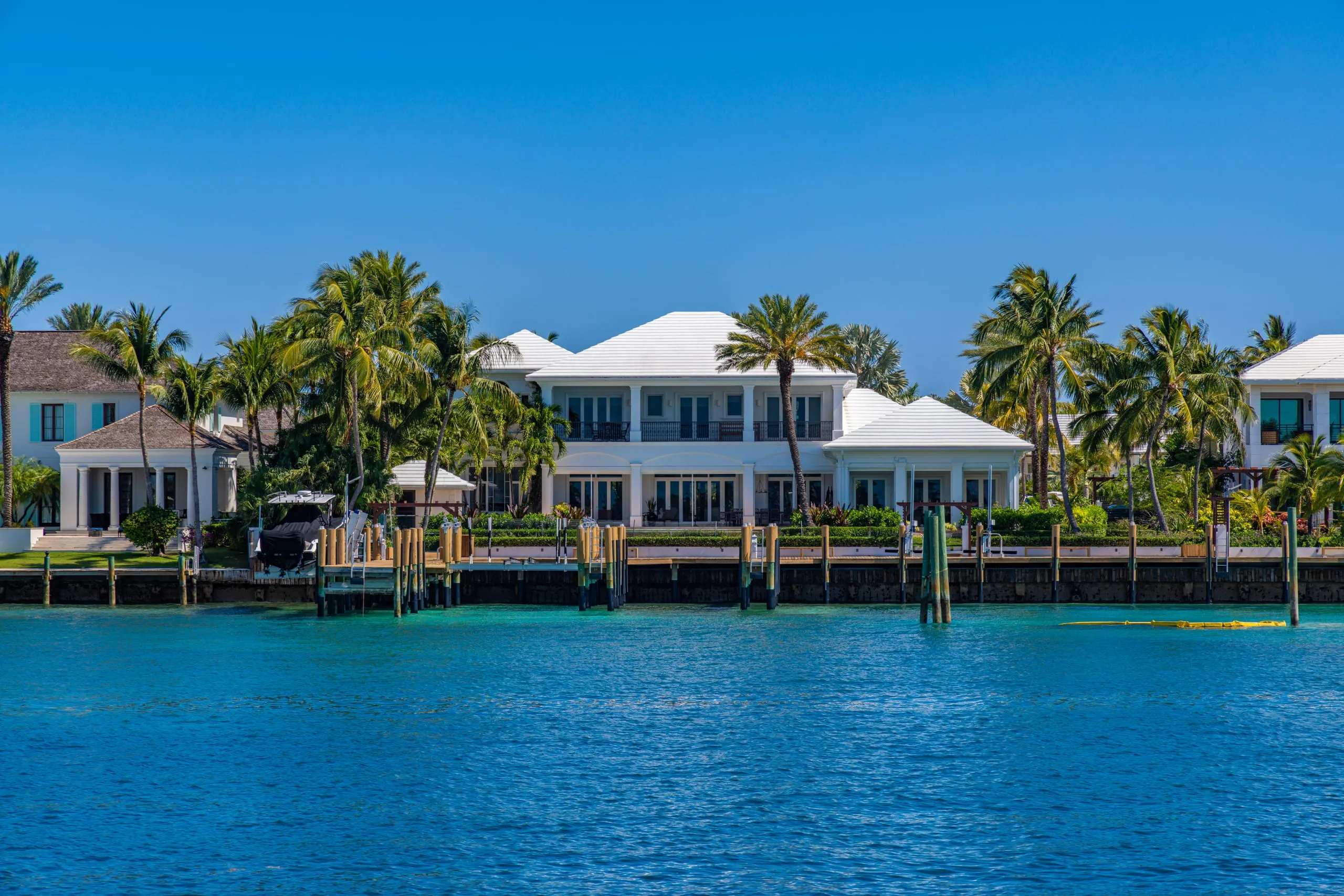 Real estate exterior along the Intracoastal